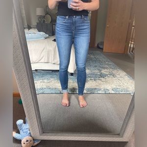 American eagle super high rise jeggings.